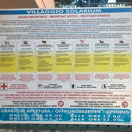 Solarium Pool Appartamento Bibione